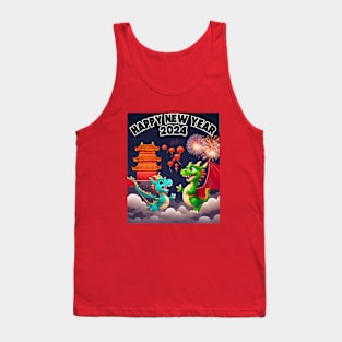 Happy Chinese New Year 2024 Flying Dragons Tank Top